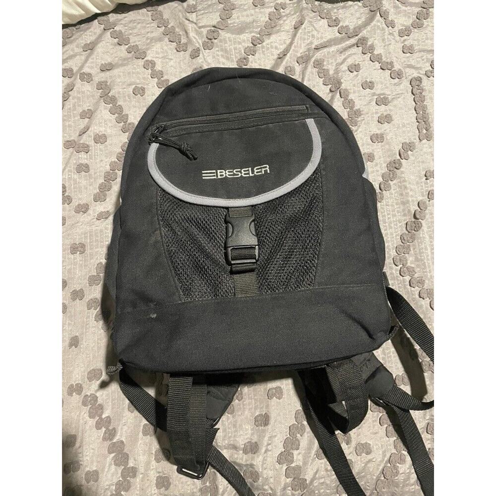 Beseler Camera Backpack Black Padded Pockets Flexible Lens Compartments